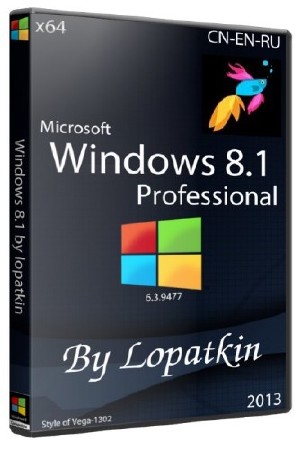 Microsoft Windows 8.1 Pro 6.3.9477 х64 (CN/ENG/RUS/2013)