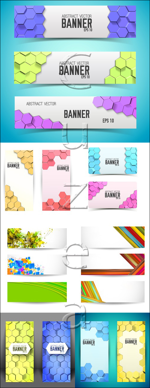       / Different banners - vector stock