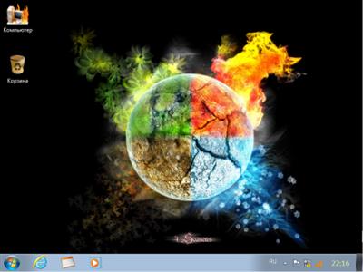 Windows7 Ultimate SP1 FIRE /(x64) 2014 /[RU-ENG]  TEAM OS
