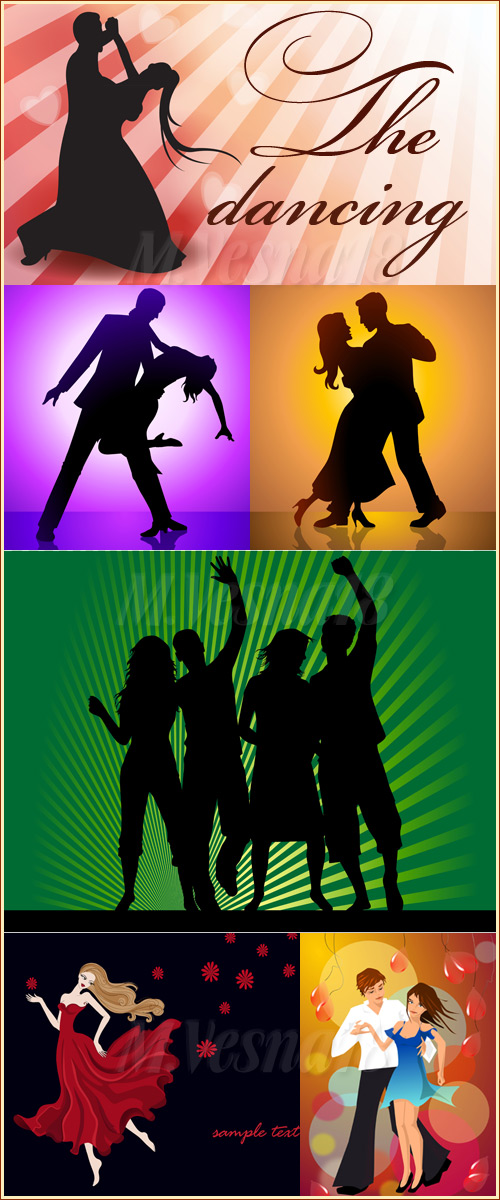 ,   /The dancing, images stock vector