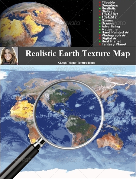 [Max] 3docean Earth Texture Map