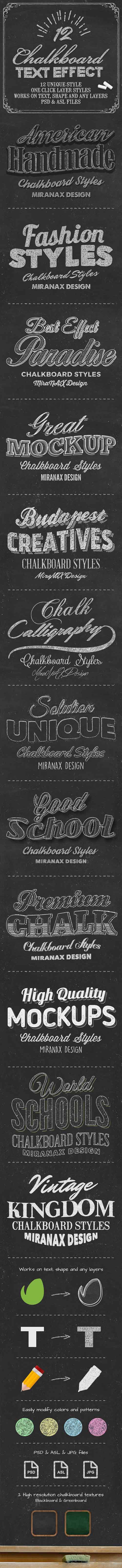 GraphicRiver - Chalkboard Photoshop PSD Layer Styles 10785351