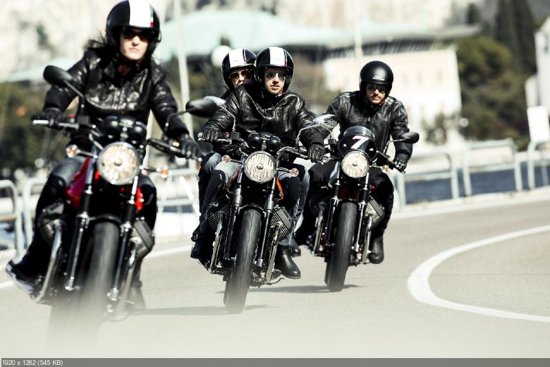 Качественные фотографии мотоциклов Moto Guzzi V7 2014: V7 Racer, V7 Special и V7 Stone
